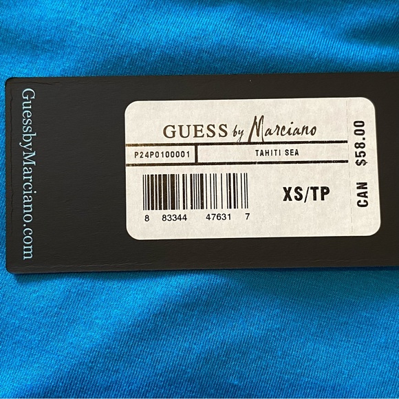 Guess by Marciano Blue Short Sleeve Top Size XS NWT - Picture 11 of 15